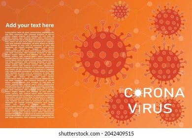 corona virus background or banner 