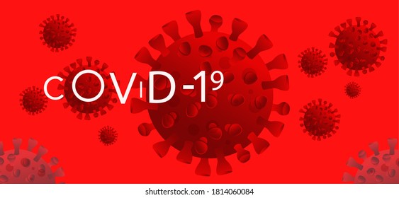 Corona virus background. Covid-19 virus background. Perfect template for landing pages, websites and many more