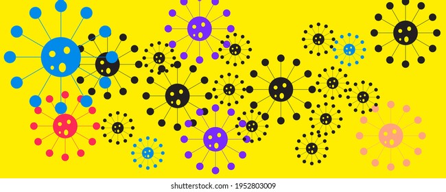 Corona virus background, deadly virus, dangerous disease.
