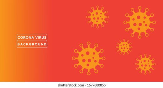 Plantilla vectorial de diseño de fondo de virus Corona