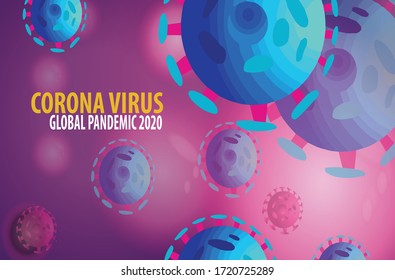 corona virus background for digital printing or web design page