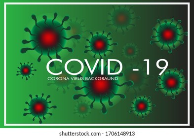 ilustración de fondo del virus corona