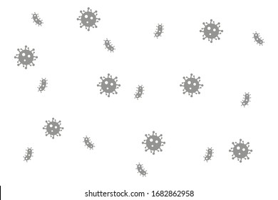 Corona-Virus-Hintergrund, Korona-Virus-Infografik, Vorlage.