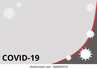 Corona virus background with text covid19