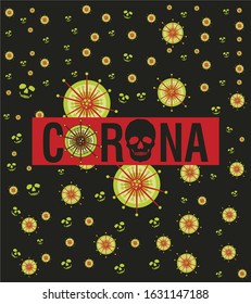 corona virus background vector art