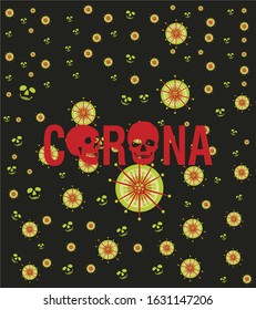 corona virus background vector art