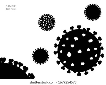 Corona-Virus-Hintergrund. Vektorillustration.