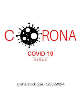 Corona virus virus bacteria vector illustration design.