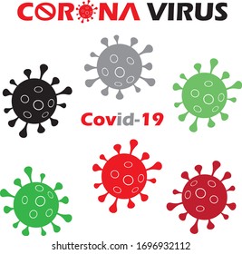 Corona virus banner, vector illustration