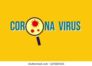 Corona virus banner vector. social media template.