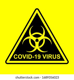 Corona virus biohazard sign. Coronavirus symbol, vector. Covid 19