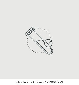 Corona-Virus-Blutprobenvektorsymbol