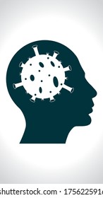 Virus corona en el cerebro