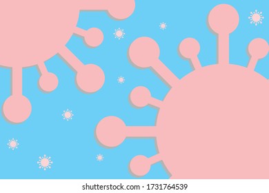 corona virus cell design for templaete or background