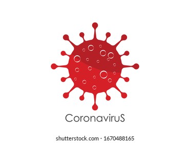 Corona Virus Cells Logo Sign Symbol Design Vector Illustration. 