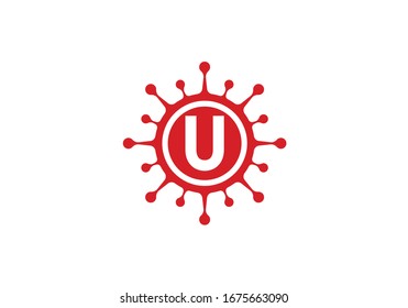 Corona virus cells logo sign symbol design vector Illustration. Coronavirus (Covid-19). Stop Coronavirus