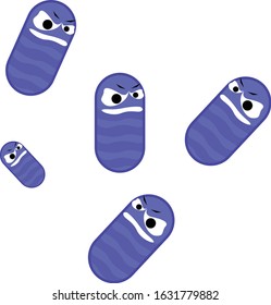 corona virus character cute vector