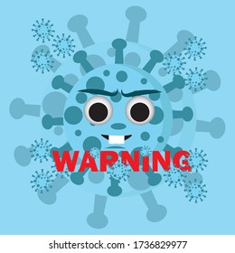 Corona virus character illustrations are suitable for ads, emoticons, icons, logos and there is still much you can do with it.