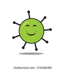 Corona virus character illustrations are suitable for ads, emoticons, icons 