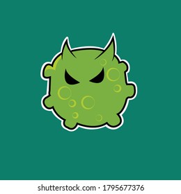 
Corona Virus Character Vector For Icon and Sticker