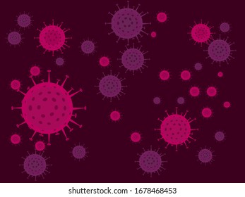 Corona-Virus-Konzept COVID-19-Vektorillustration Illustration