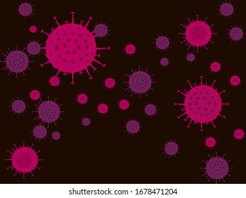 Vector COVID-19 del concepto de virus Corona