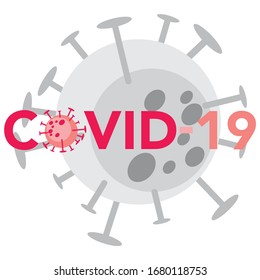 Corona Virus Covid 19 Vector Logo Illustration