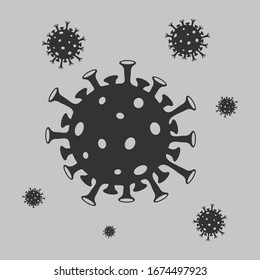 Corona Virus, Covid-19, 2019-nCOV Vector Template Illustration Design