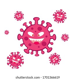 corona virus covid-19 attack monsters 