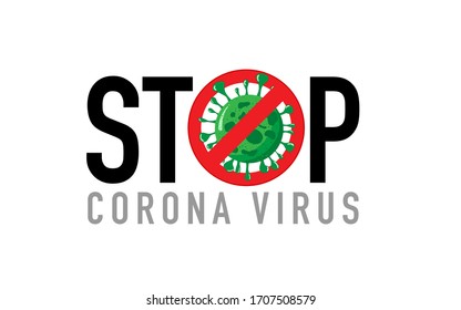 Corona Virus or Covid-19 banner, Wallpaper 2019-nCoV. Concept of Stopping Corona Virus, Vector illustration.