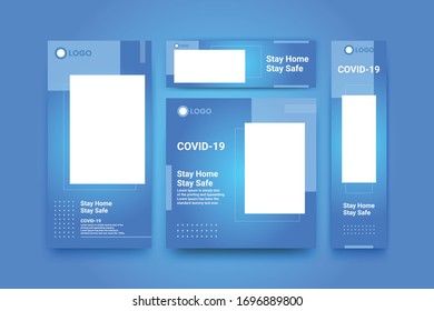 Corona Virus Or Covid-19 Campaign Poster For Social Media Post.Virus Warning Social Media Square Post.