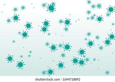 Corona virus or COVID-19 cells background