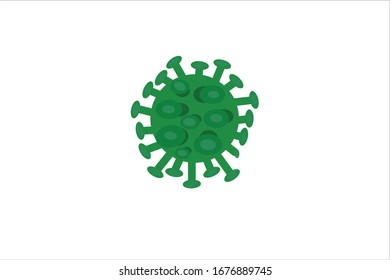 Ilustración vectorial del virus Corona COVID-19.