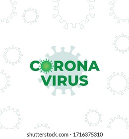 Corona Virus and covid-19 design element with the virus on the background