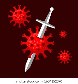 vector de diseño del virus corona covid19 
