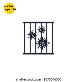 Corona Virus COVID-19 Icon Design Logo Vector Template