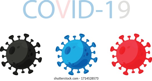 Corona virus (COVID-19) icon vector isolate  