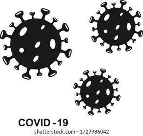 Corona virus (covid-19) icon. Vector illustration  