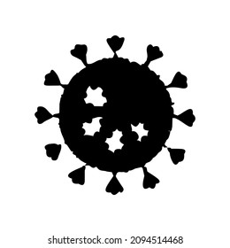 Corona virus covid-19 icon vector illustration
