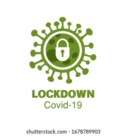 Corona Virus Covid-19 Lock Down Illustration Vector