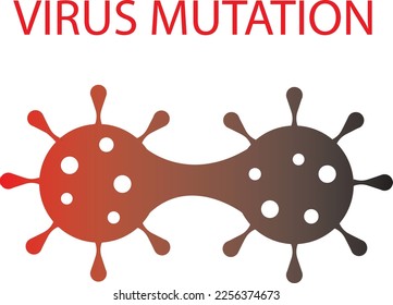 Corona Virus Covid-19 Virus Mutation Vector Illustration