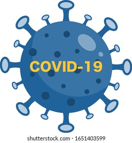 Corona virus or COVID-19, new virus from Wuhan, China in 2019. Vector of Corona disease outbreak situation concept.