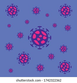 Corona virus, covid-19, novel coronavirus vector illustration.