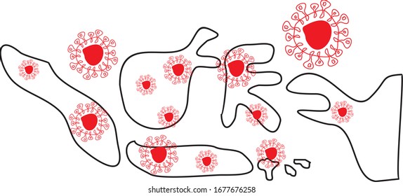 Corona virus Covid-19 outbreak in Indonesia