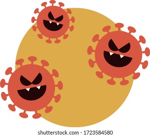 Corona virus covid-19 outbreak pandemic symbol vector image