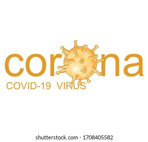 corona virus, covid-19 pandemic logo