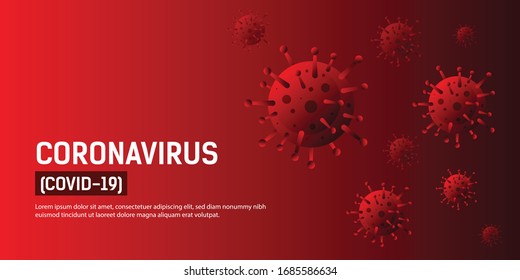 Corona virus covid-19 pandemic outbreak virus background concept. Bacteria or virus infection flu background.