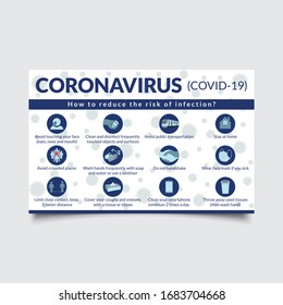 Corona virus covid-19 virus protection tips. alert. 2019-nCoV  Prevention infographics.