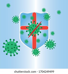 Corona-Virus (Covid-19)-Schild