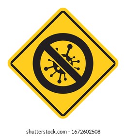 Corona Virus Covid-19 Sign Safety Wash your hands Signage 